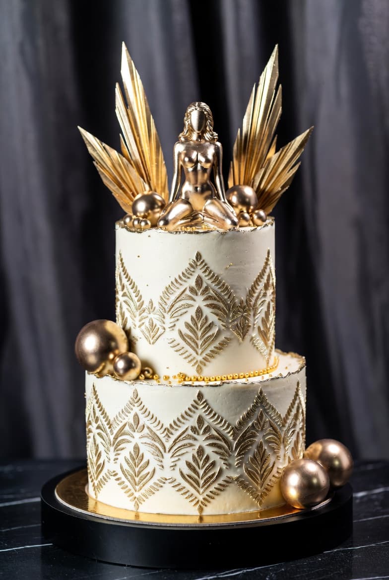 Bachelorette party cake Noida with elegant design and custom topper